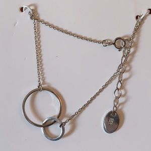 Sterling Silver Interlocking Circle Bracelet
